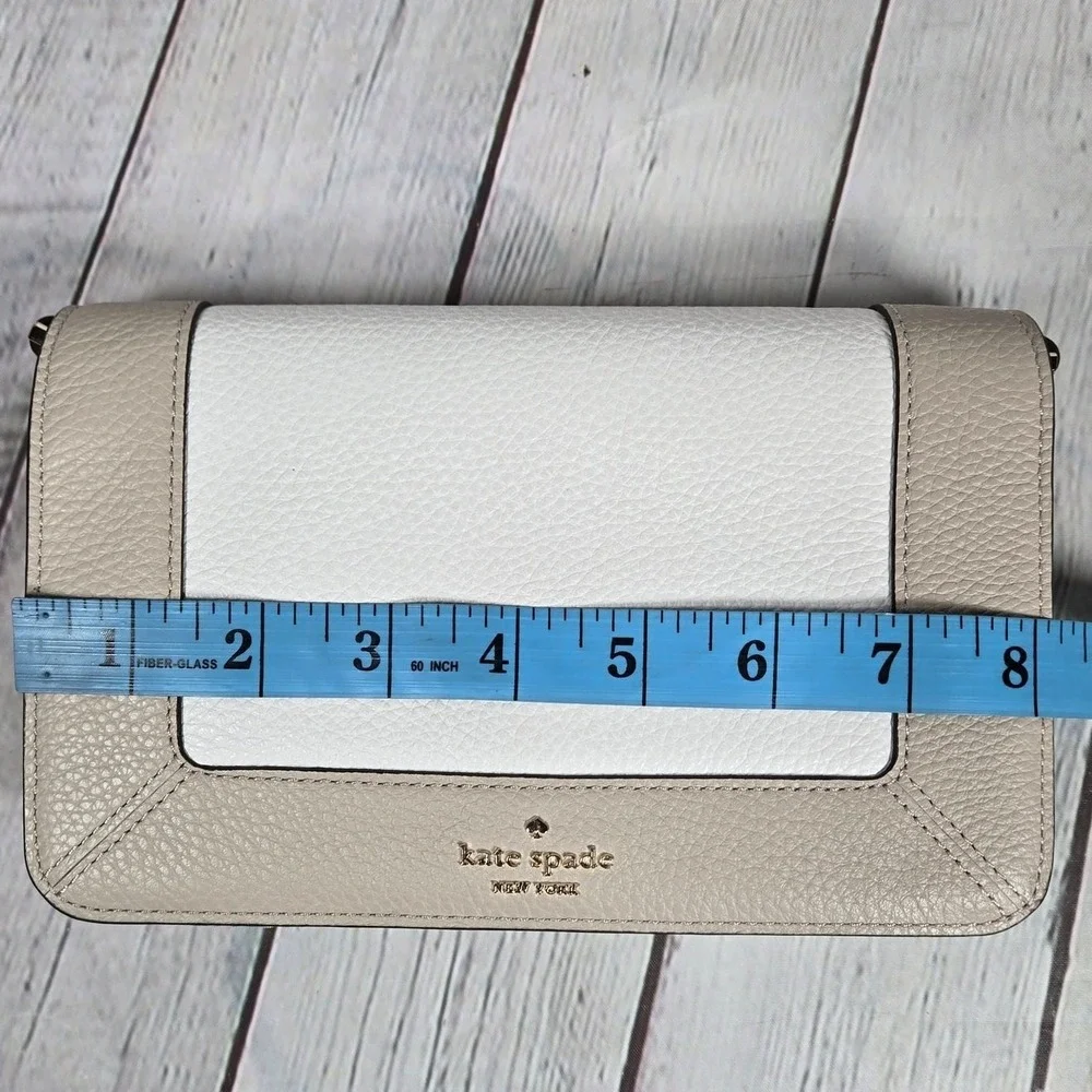 Kate Spade Lena Colorblock Mini Flap Crossbody in Light Sand Multi‎ NWT